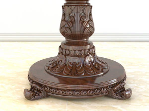 classic carved dinning set 2 3D Model