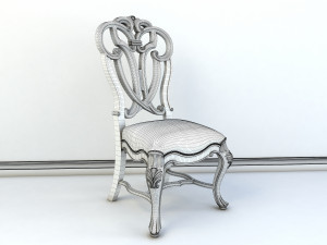 classic carved dinning set 2 3D 模型