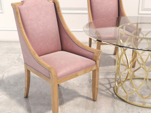 neoclassical coffee table set 3D Model