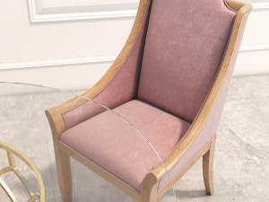 neoclassical coffee table set 3D Model