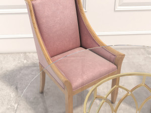 neoclassical coffee table set 3D Model