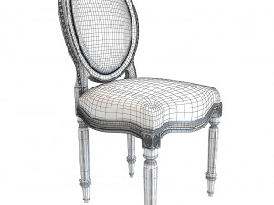 classic dinning set 2 3D 모델