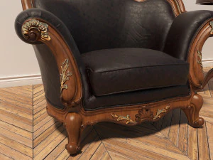 classic coffeetable set 3D Model