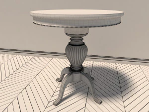 classic coffeetable set 3D Model