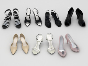 women shoes 2 3D Model