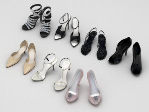 women shoes 2 3D Model
