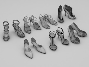 women shoes 2 3D Model