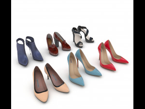 women shoes 3 3D Model