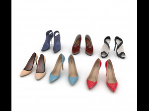 women shoes 3 3D Model