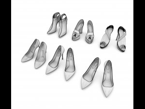 women shoes 3 3D Model