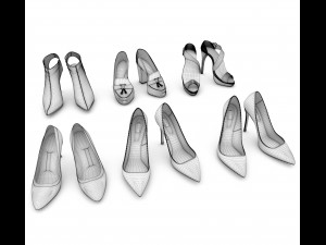 women shoes 3 3D Model