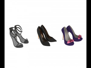 women shoes 4 Modello 3D