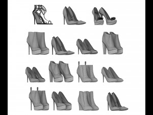 women shoes 4 Modello 3D
