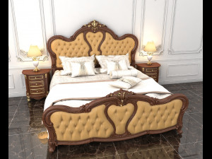 classic bed 6 3D 모델