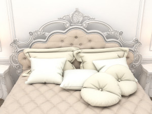 classic bed 7 Modello 3D