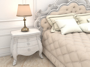 classic bed 7 Modello 3D