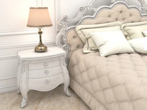 classic bed 7 3D Model