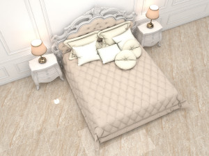 classic bed 7 Modello 3D