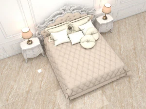 classic bed 7 3D Model