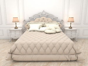 classic bed 7 Modello 3D