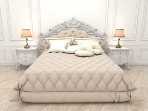 classic bed 7 3D Model