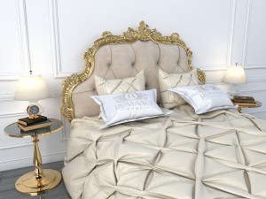 european style bed 4 3D 모델