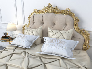 european style bed 4 3D 모델