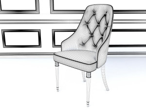 european table dinning set 3D Model