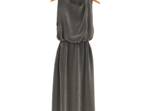 dress on hanger Model 3D