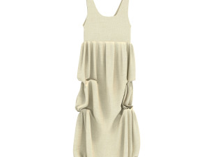 dress on hanger Model 3D