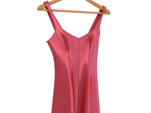 dress on hanger Model 3D