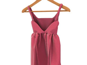 dress on hanger 3D Model