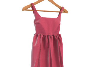 dress on hanger Model 3D