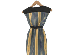 dress on hanger 2 3D Model