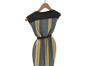 dress on hanger 2 3D Model
