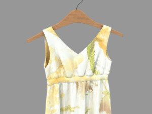 dress on hanger 2 3D Model