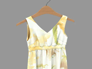 dress on hanger 2 3D Model