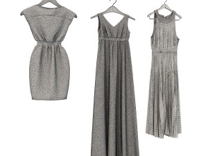 dress on hanger 2 3D Model