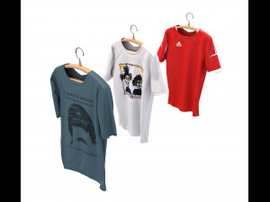 clothed on hanger 4 3D Model