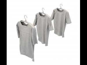 clothed on hanger 4 3D Model