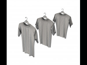 clothed on hanger 4 3D Model