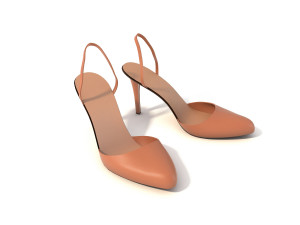 women high heel shoes 3D मॉडल