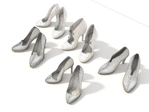 women high heel shoes 2 3D Model