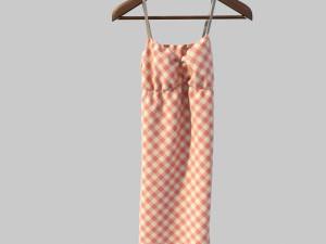 dress on hanger 3D Model