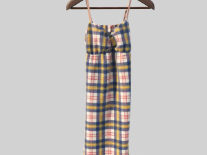 dress on hanger 3D Model
