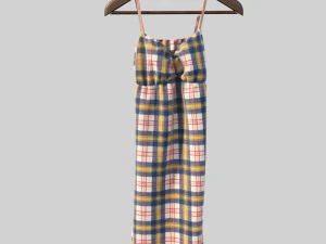 dress on hanger 3D Model
