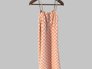 dress on hanger 3D Model
