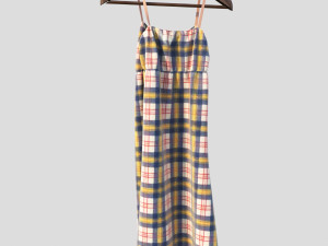 dress on hanger 3D Model