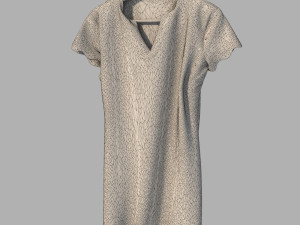 dress on hanger 3D Model