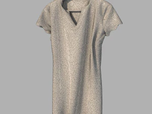 dress on hanger 3D Model